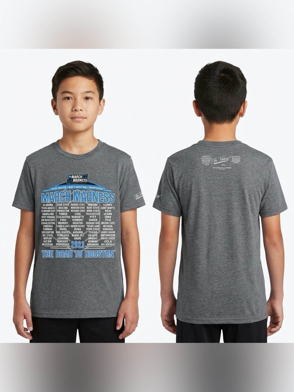 NWOT NCAA March Madness 2023 The Road to Houston Graphic Tee Youth Small